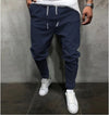 Men's Solid Color Drawstring Waist Harem Pants
